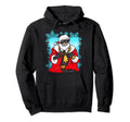 Gangsta Santa Gold Chains Old School Hoodie - Custom Art Print for Adults - T-Shirt, Sweatshirt, Hoodie