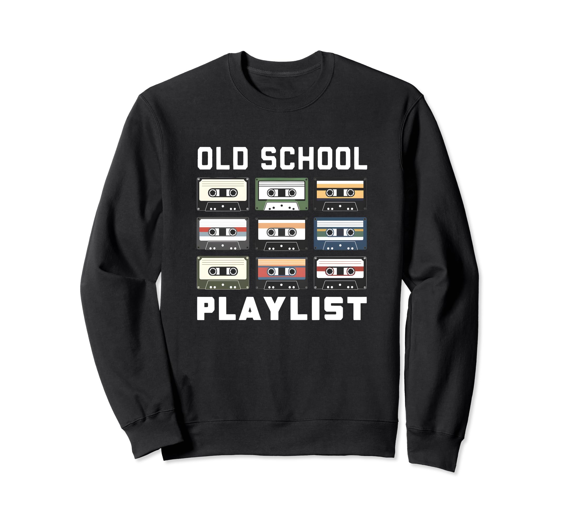 80S Mixtape Collection Cassette Sweatshirt - Aesthetic Graphic Men Women - T-Shirt, Sweatshirt, Hoodie