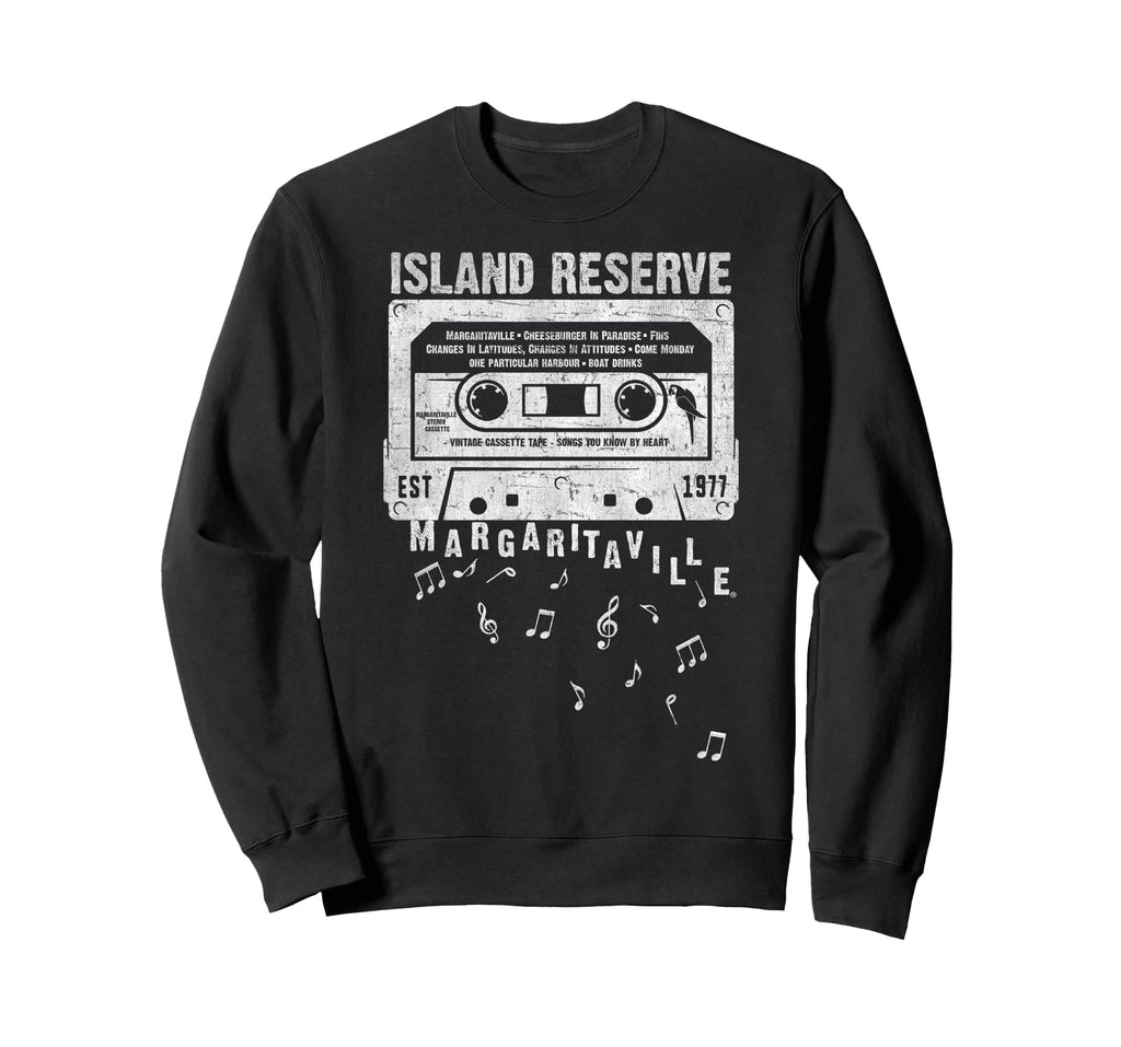 Margaritaville Cassette Tape Sweatshirt - Fun Novelty Design for Adults - T-Shirt, Sweatshirt, Hoodie