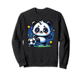 Soccer Player Panda Kicking Soccer Sweatshirt - Aesthetic Graphic Unisex - T-Shirt, Sweatshirt, Hoodie
