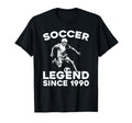 Born 1990 Soccer Sports Player Team T-Shirt - Minimalist Print Men Women - T-Shirt, Sweatshirt, Hoodie