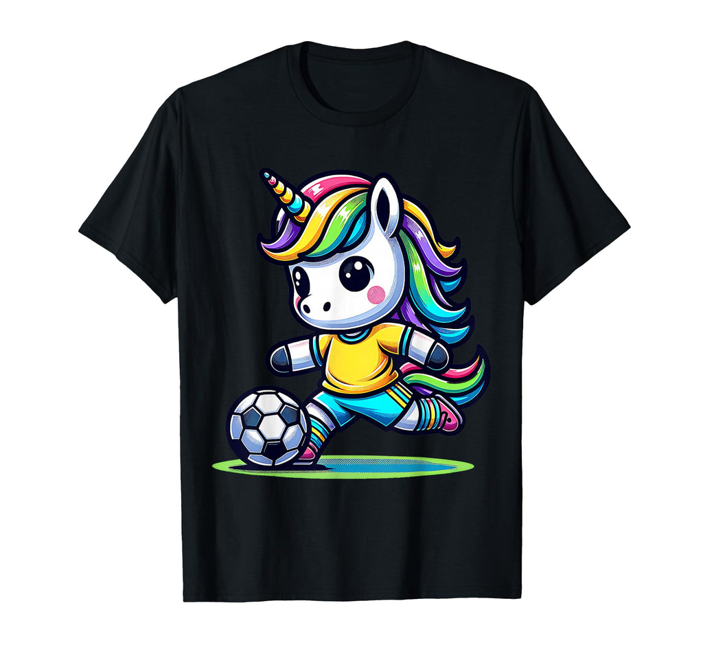 Footballer Unicorn Fans Soccer Team T-Shirt - Minimalist Print Unisex - T-Shirt, Sweatshirt, Hoodie