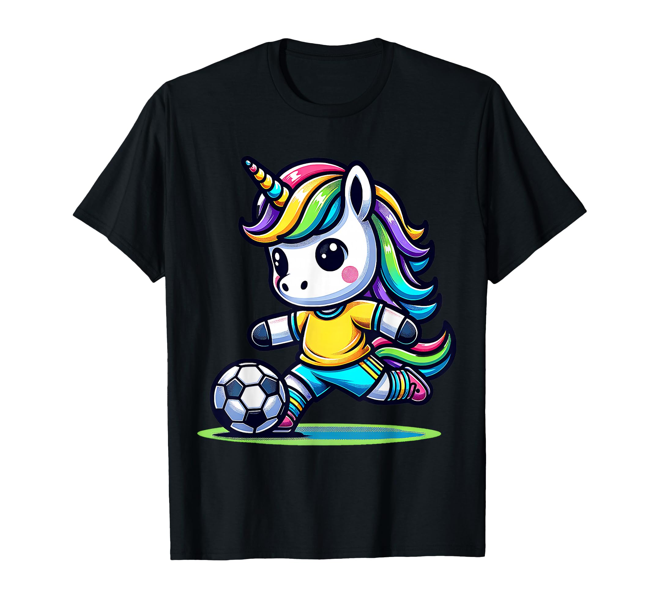 Footballer Unicorn Fans Soccer Team T-Shirt - Minimalist Print Unisex - T-Shirt, Sweatshirt, Hoodie