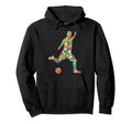 Soccer Player Ball Polka Dots Happy Hoodie - Custom Art Print Men Women - T-Shirt, Sweatshirt, Hoodie