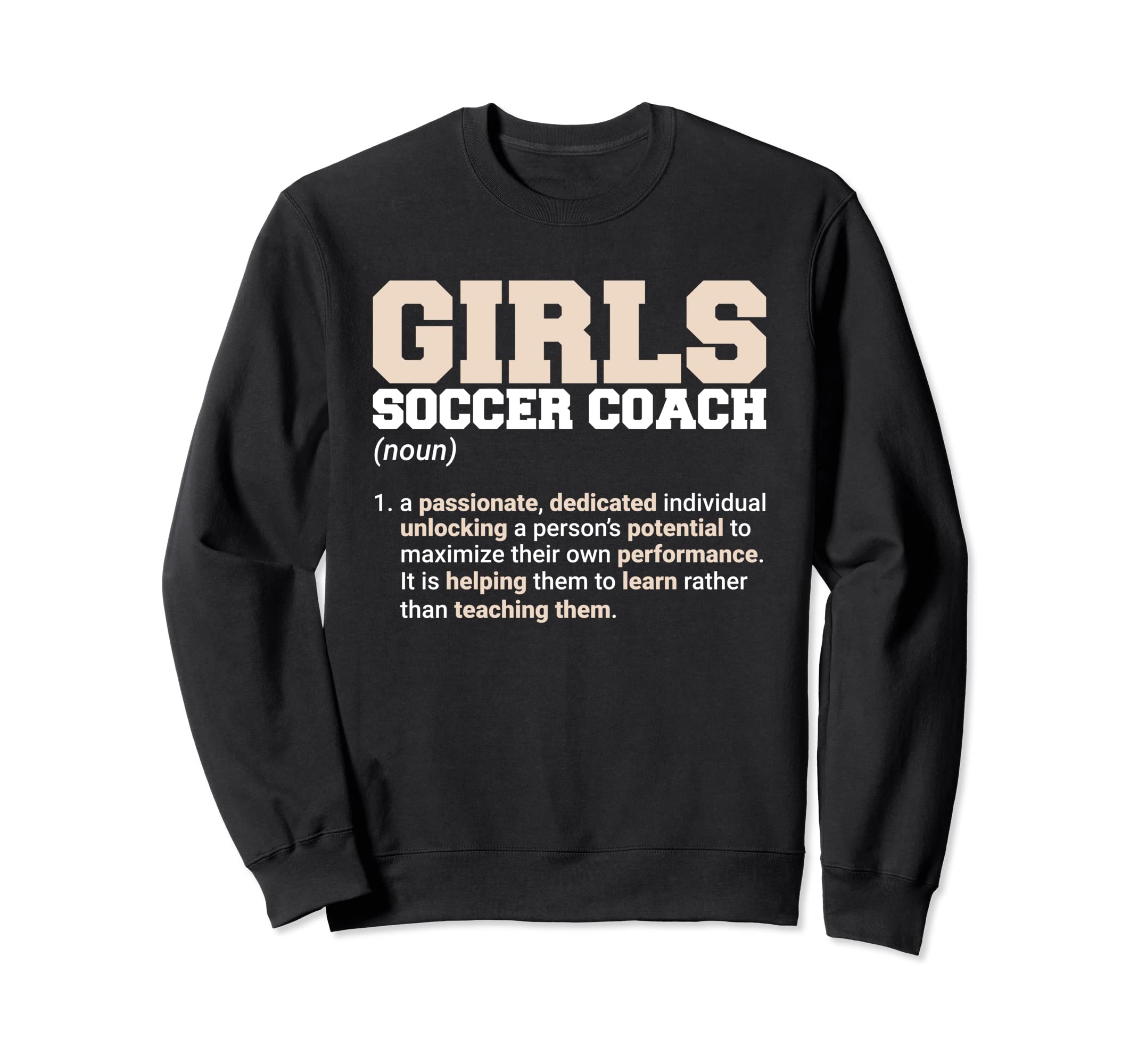 Girsl Soccer Coach Soccer Lover Sweatshirt - Graphic Print Men Women - T-Shirt, Sweatshirt, Hoodie