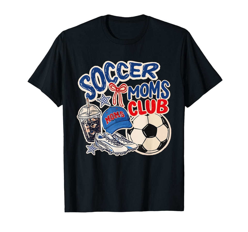 Soccer Moms Club Game Day Soccer Moms T-Shirt - Trendy Graphic for Adults - T-Shirt, Sweatshirt, Hoodie