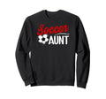 Soccer Aunt Heart Aunt Soccer Sweatshirt - Streetwear Style for Adults - T-Shirt, Sweatshirt, Hoodie