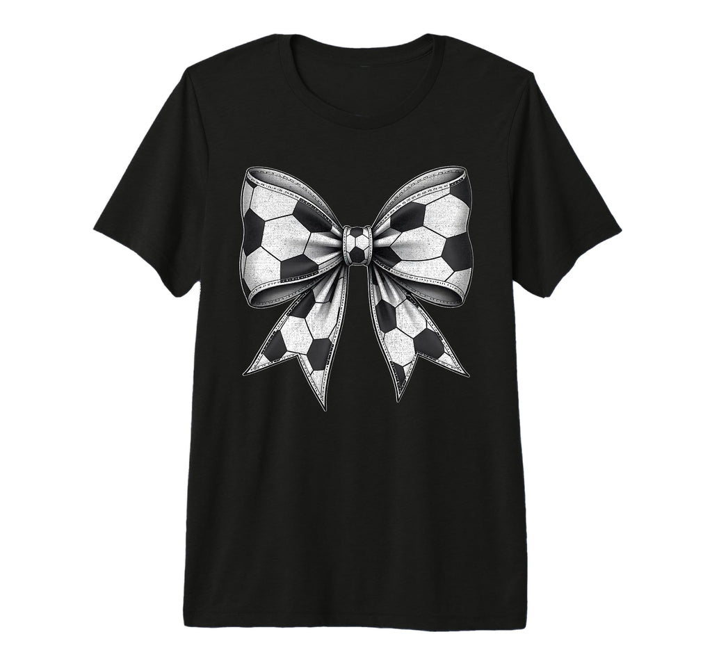 Soccer Ball Coquette Bow Soccer Mom T-Shirt - Unique Graphic Men Women - T-Shirt, Sweatshirt, Hoodie