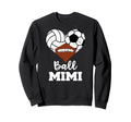 Ball Mimi Heart Funny Volleyball Sweatshirt - Streetwear Style Men Women - T-Shirt, Sweatshirt, Hoodie