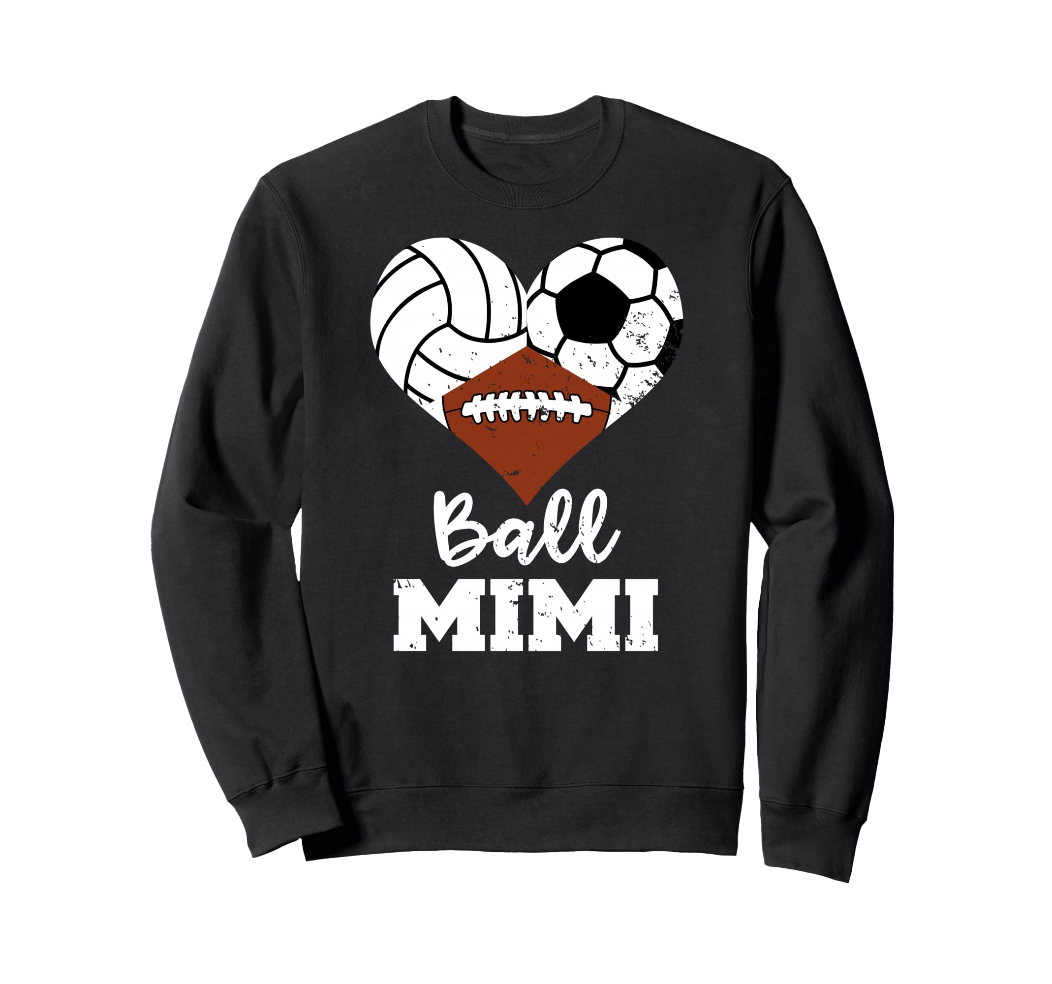 Ball Mimi Heart Funny Volleyball Sweatshirt - Streetwear Style Men Women - T-Shirt, Sweatshirt, Hoodie