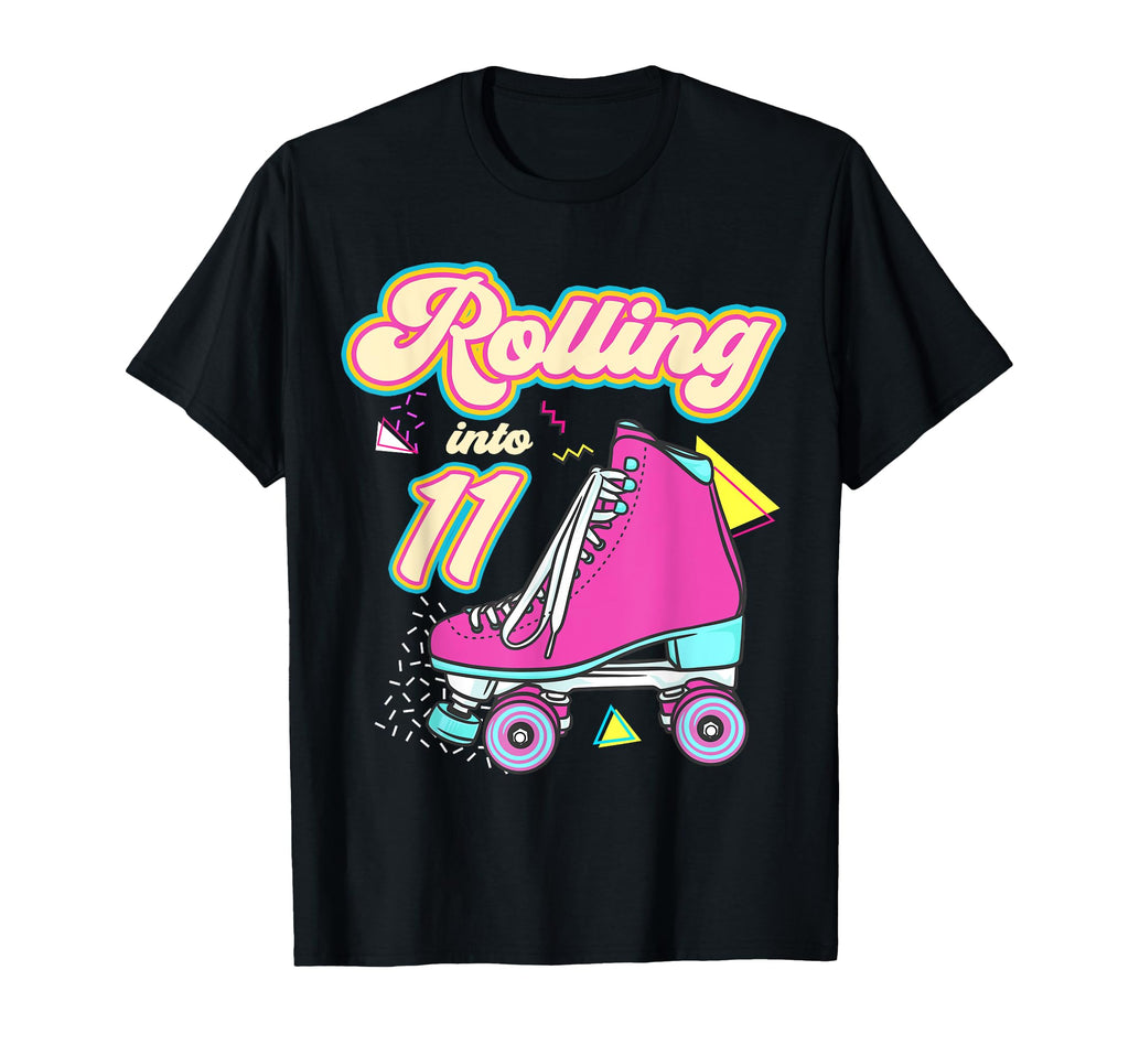 Rolling Into 11 Year Old Roller Skate T-Shirt - Graphic Print for Adults - T-Shirt, Sweatshirt, Hoodie