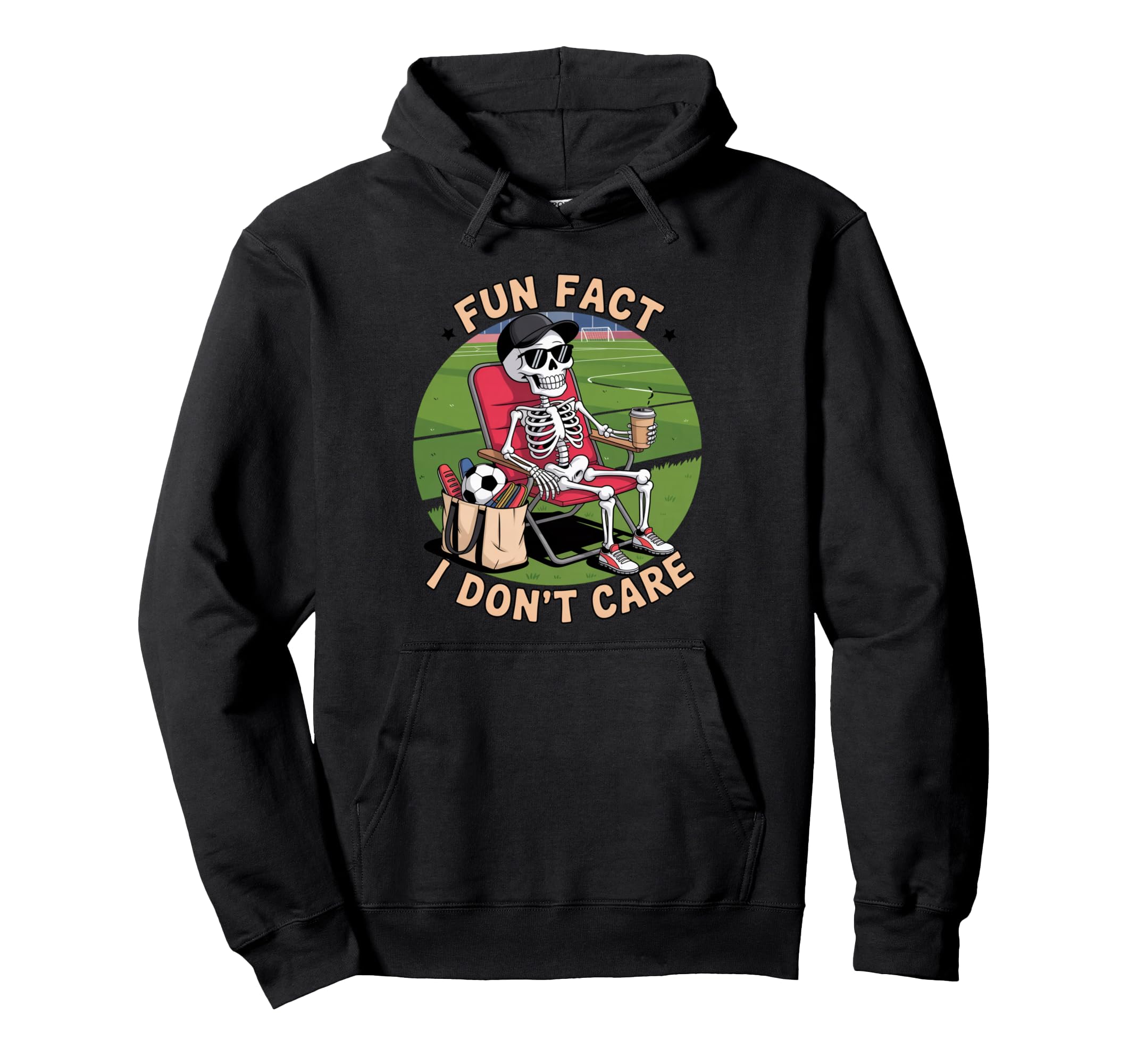 Funny Skeleton Soccer Dad Soccer Dad Hoodie - Minimalist Print Unisex - T-Shirt, Sweatshirt, Hoodie