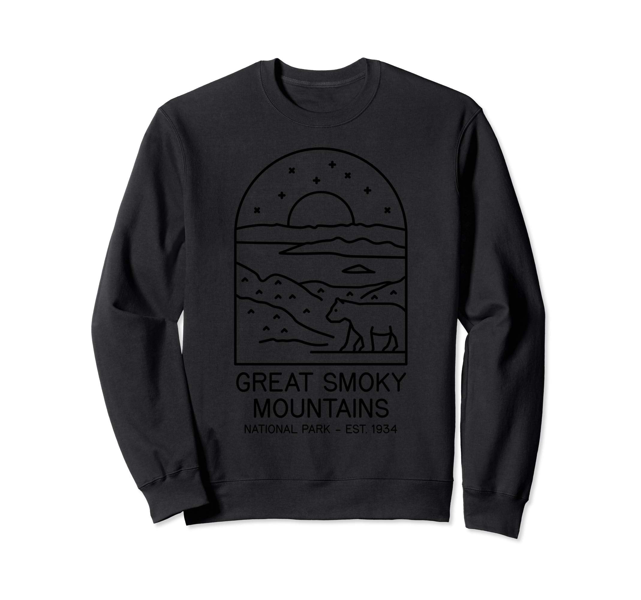 Great Smokey Mountains National Sweatshirt - Custom Art Print for Adults - T-Shirt, Sweatshirt, Hoodie