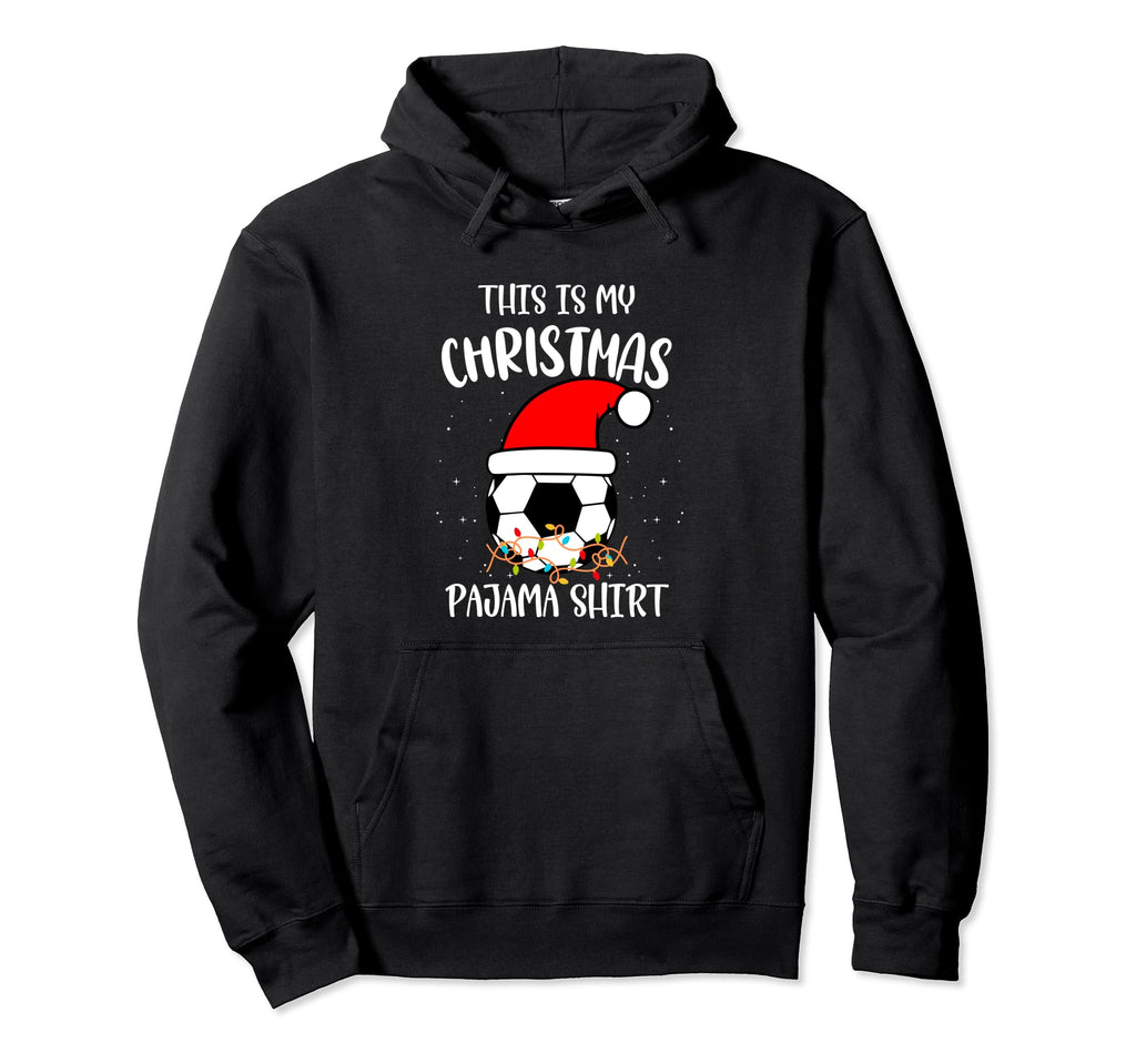Soccer Goalkeeper Holiday Santa Claus Hoodie - Aesthetic Graphic for Adults - T-Shirt, Sweatshirt, Hoodie