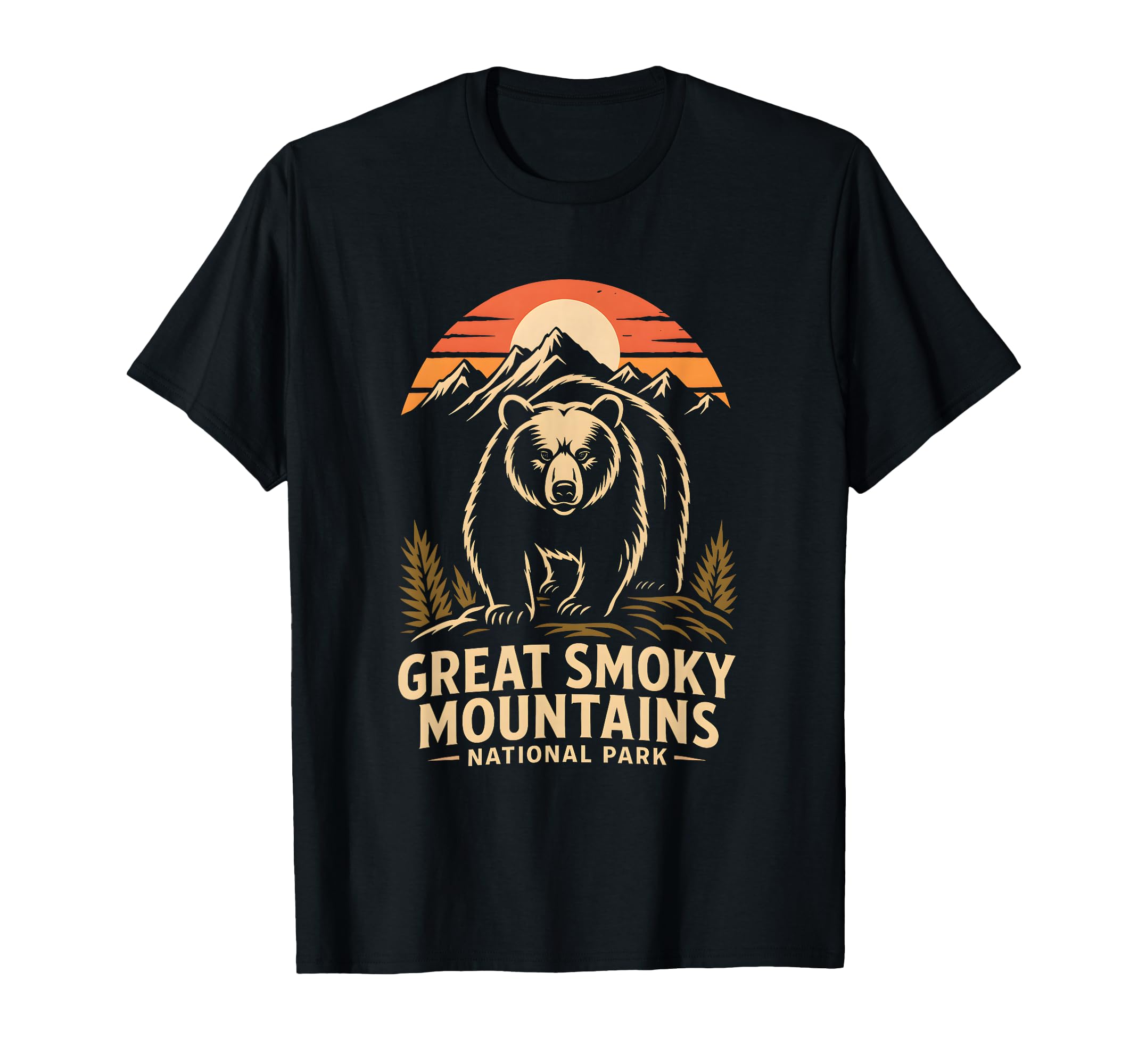 Great Smoky Mountains National Park Bear T-Shirt - Graphic Print Men Women - T-Shirt, Sweatshirt, Hoodie