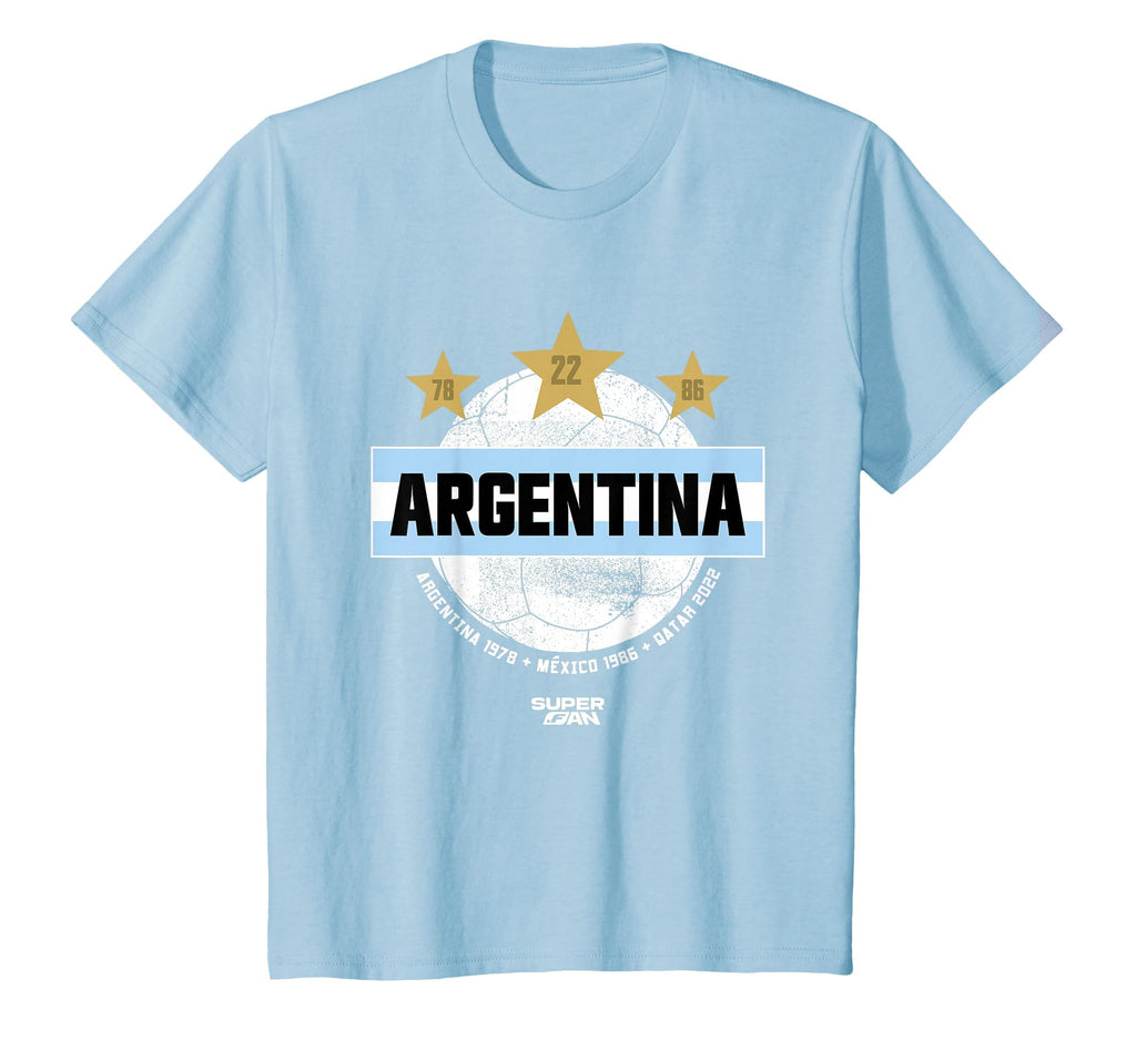 Superfan Argentina Champions Stars T-Shirt - Graphic Print for Adults - T-Shirt, Sweatshirt, Hoodie