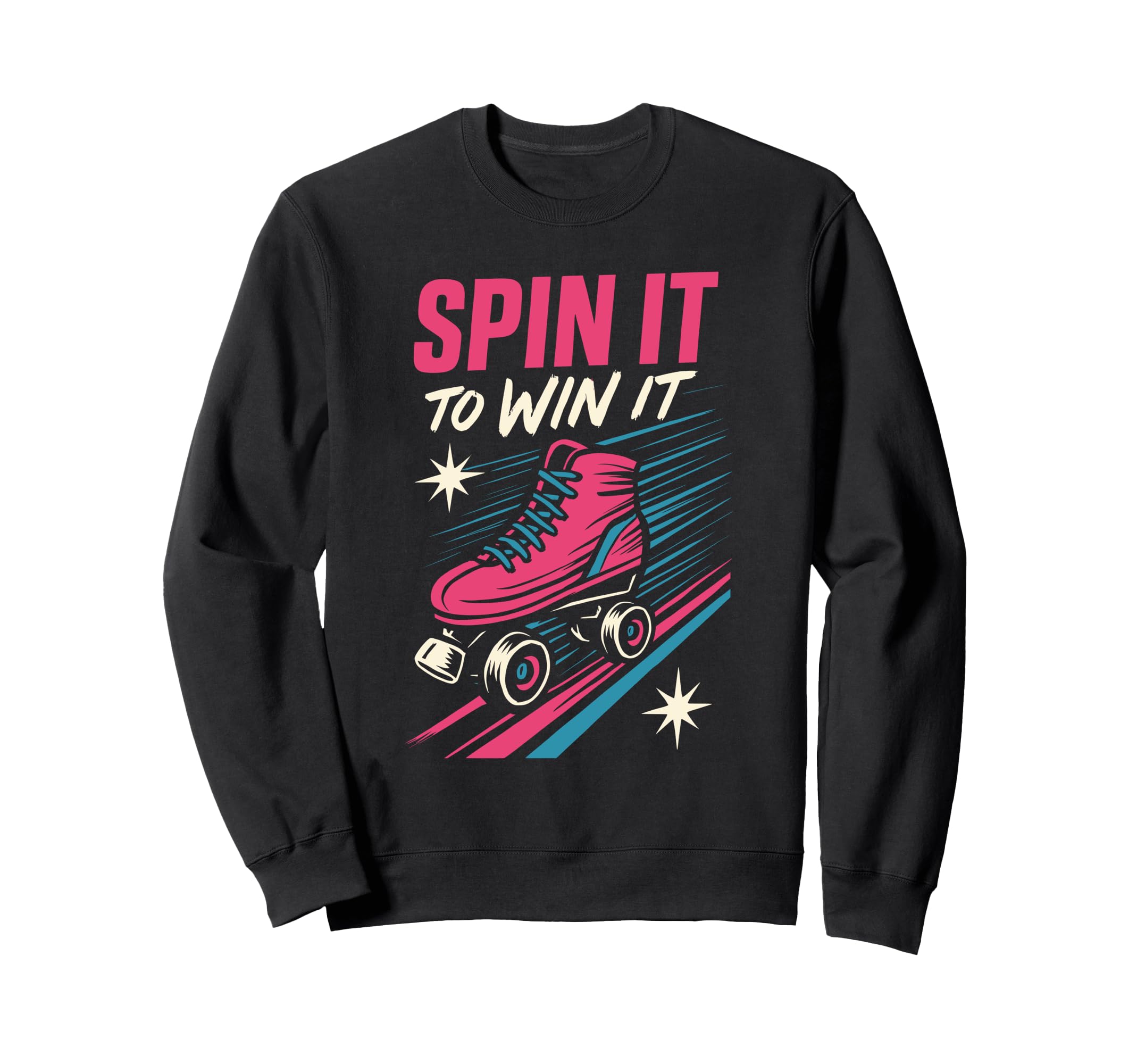 Roller Rink Crew Skate Disco Vibes Sweatshirt - Novelty Apparel Unisex - T-Shirt, Sweatshirt, Hoodie