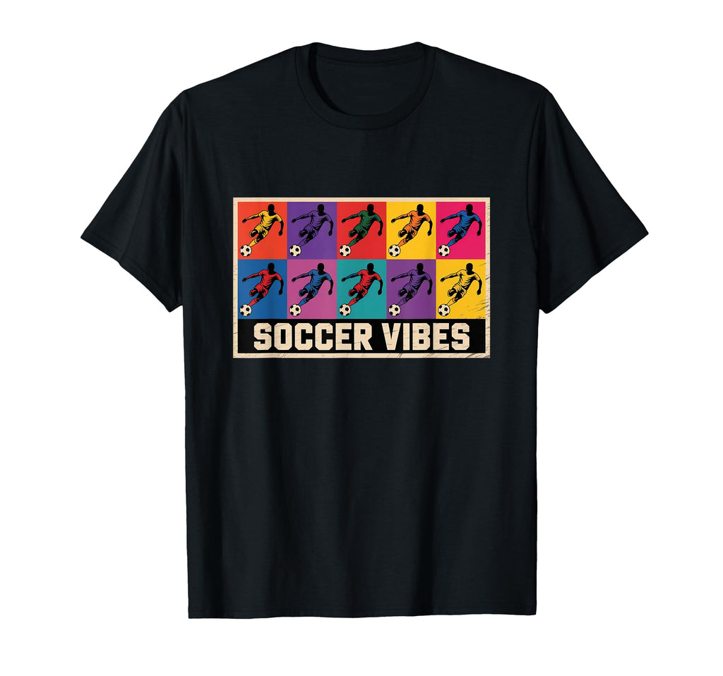 Soccer Vibes Colorful Action Packed T-Shirt - Streetwear Style for Adults - T-Shirt, Sweatshirt, Hoodie