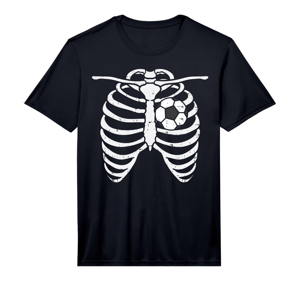 Soccer Heart Skeleton Ribs X Ray T-Shirt - Casual Everyday Wear Unisex - T-Shirt, Sweatshirt, Hoodie