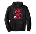 Valentine Soccer Heart Drip Sport Love Hoodie - Minimalist Print Men Women - T-Shirt, Sweatshirt, Hoodie