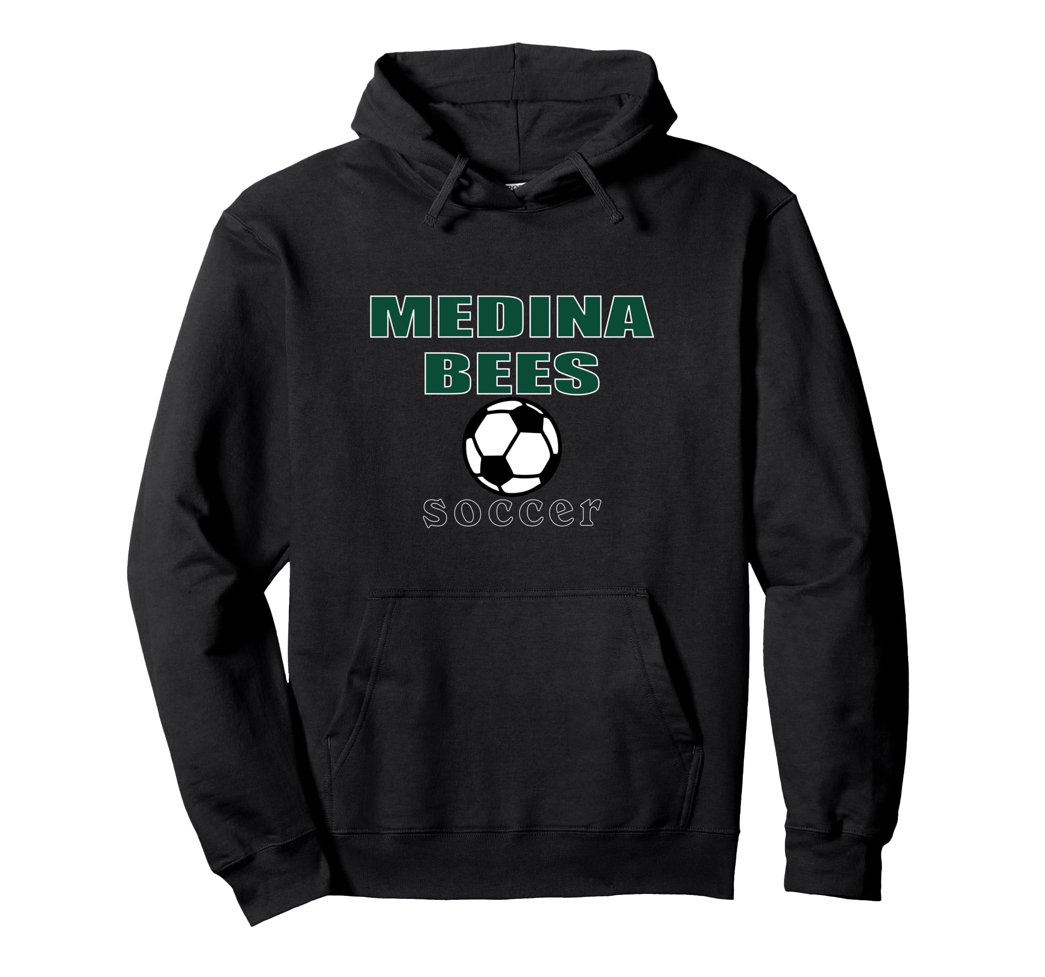 Medina Bees Soccer Hometown Family Hoodie - Fun Novelty Design for Adults - T-Shirt, Sweatshirt, Hoodie