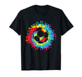 Soccer Ball I Rainbow Trippy Hippie T-Shirt - Aesthetic Graphic Men Women - T-Shirt, Sweatshirt, Hoodie