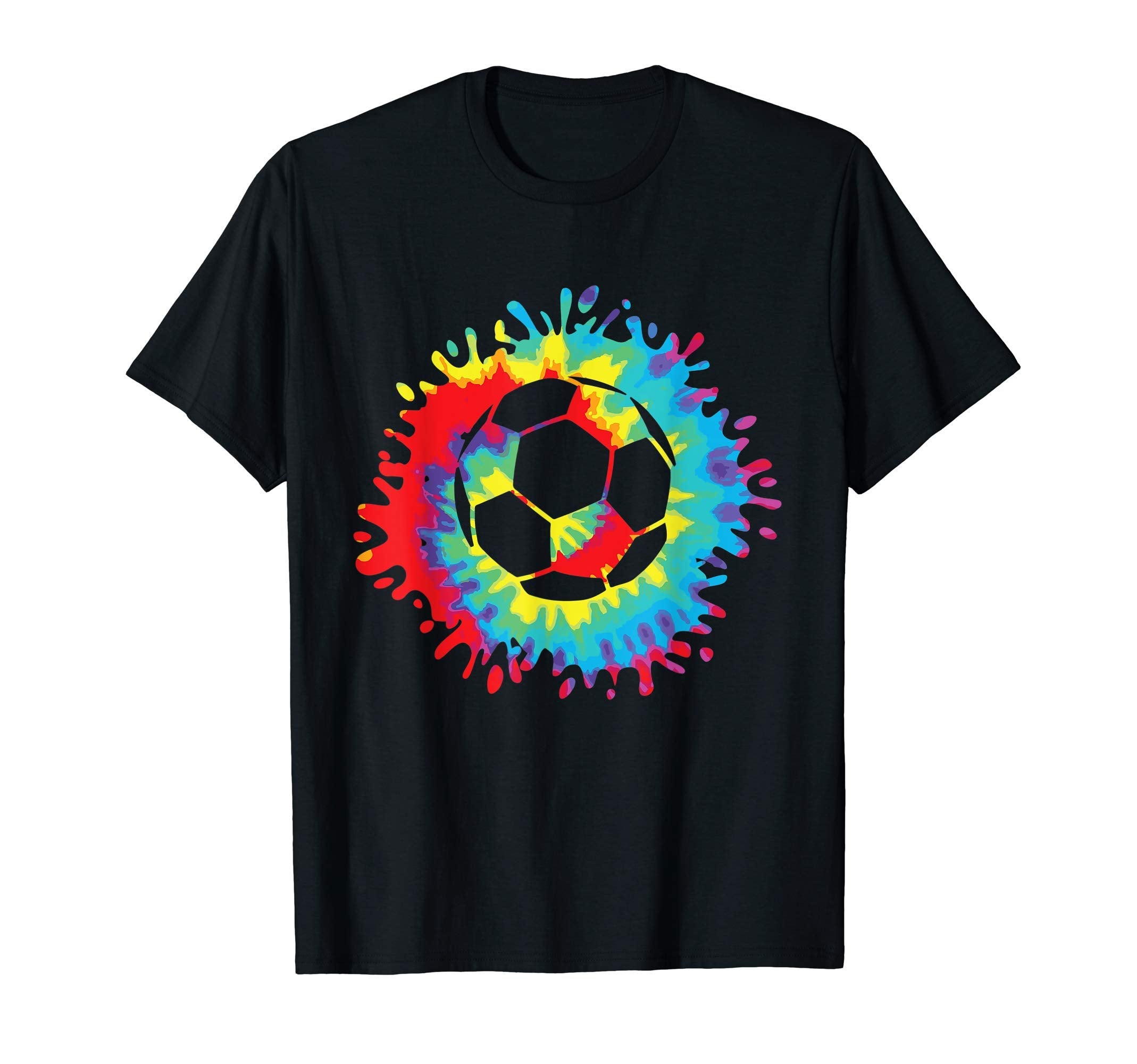 Soccer Ball I Rainbow Trippy Hippie T-Shirt - Aesthetic Graphic Men Women - T-Shirt, Sweatshirt, Hoodie