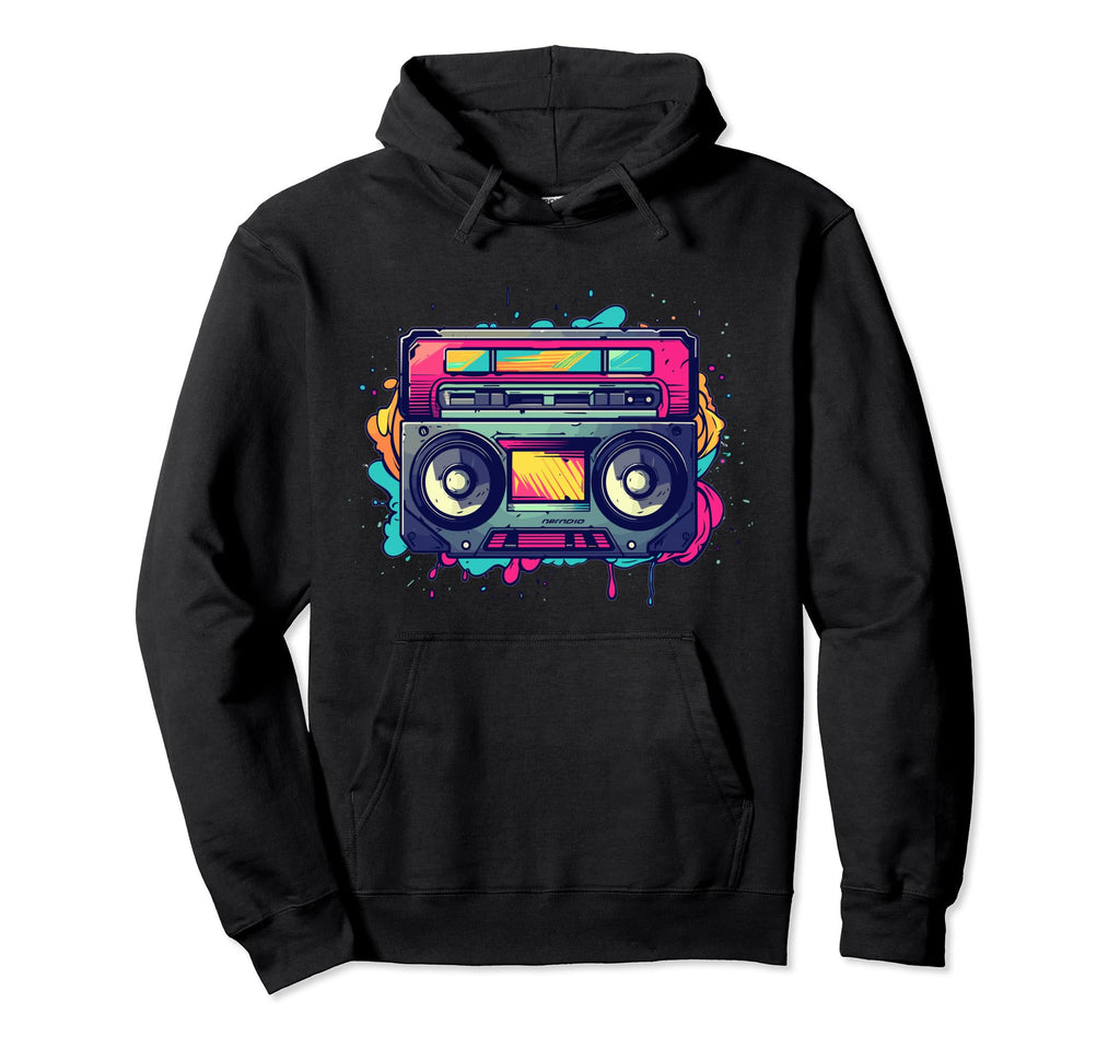 80S Cassette Tape 80S Fan Hoodie - Casual Everyday Wear Unisex - T-Shirt, Sweatshirt, Hoodie
