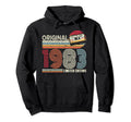 Original 1983 Birthday Guitar Musicians Hoodie - Trendy Graphic Men Women - T-Shirt, Sweatshirt, Hoodie