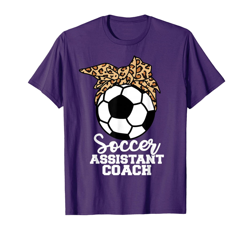 Soccer Assistant Coach Funny Leopard T-Shirt - Trendy Graphic Men Women - T-Shirt, Sweatshirt, Hoodie