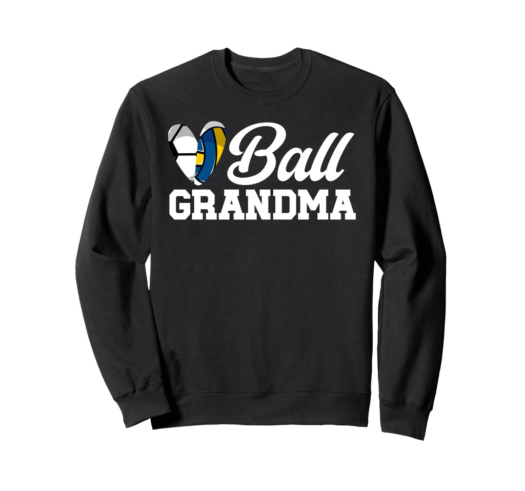 Ball Grandma Heart Volleyball Soccer Sweatshirt - Minimalist Print Unisex - T-Shirt, Sweatshirt, Hoodie