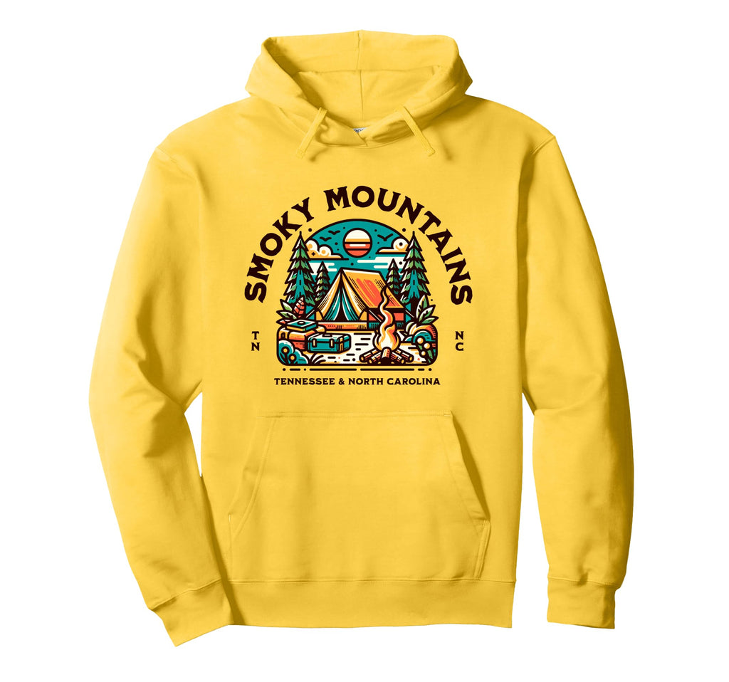 Smoky Mountains Forest National Hoodie - Fun Novelty Design for Adults - T-Shirt, Sweatshirt, Hoodie