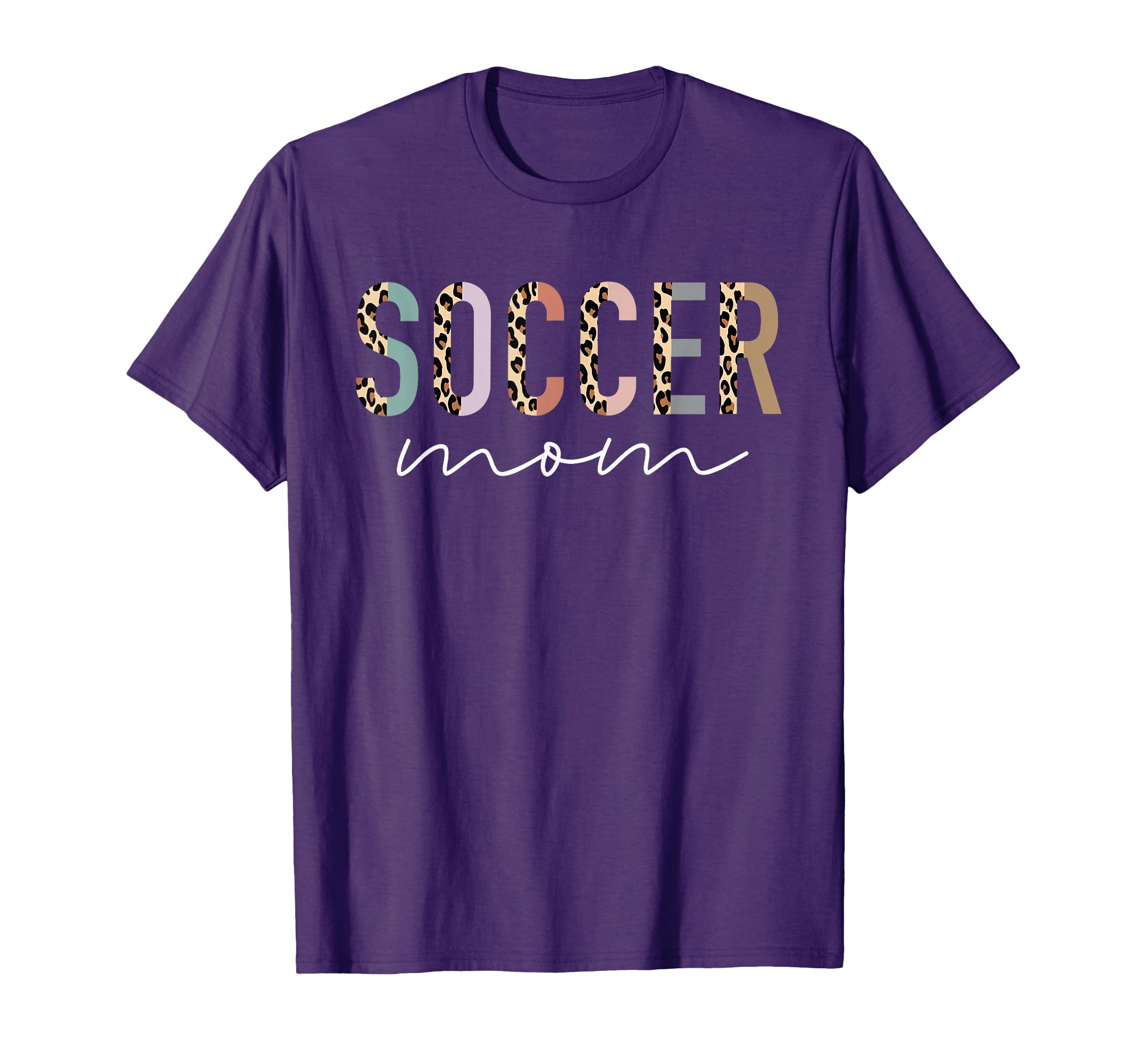 Soccer Mom Gifts Leopard Soccer T-Shirt - Casual Everyday Wear Men Women - T-Shirt, Sweatshirt, Hoodie