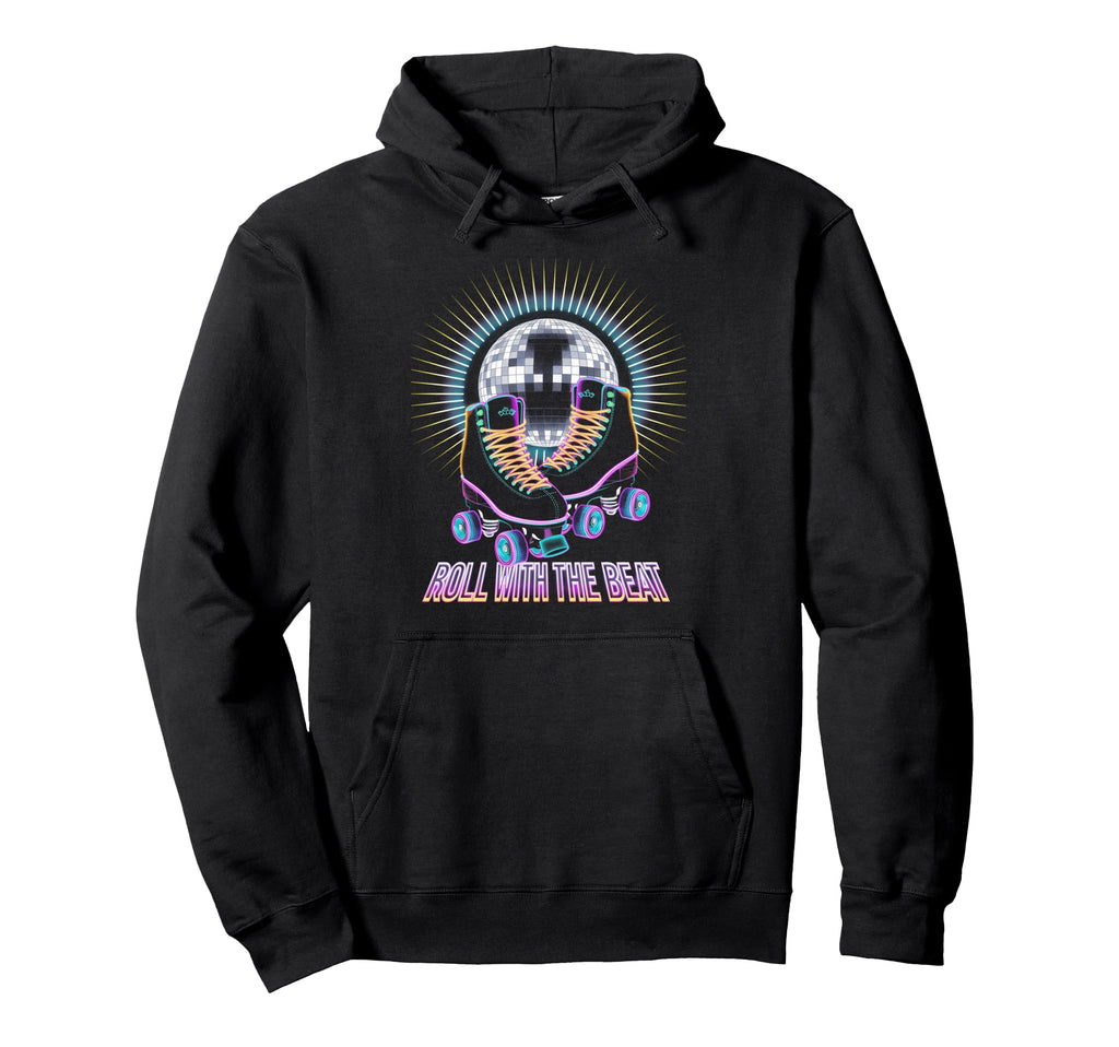 Rollerskates Roll Beat Funny 70S 80S Hoodie - Minimalist Print Men Women - T-Shirt, Sweatshirt, Hoodie