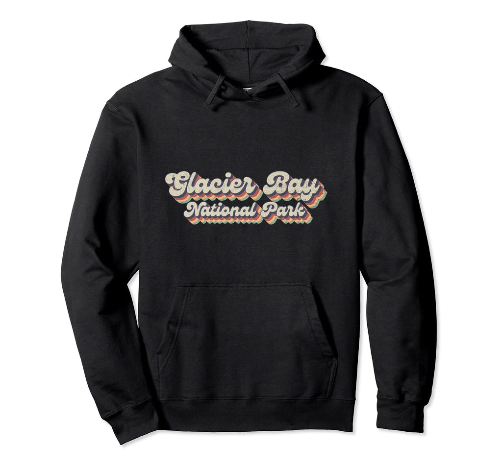70S 80S Usa National Park Glacier Hoodie - Fun Novelty Design for Adults - T-Shirt, Sweatshirt, Hoodie