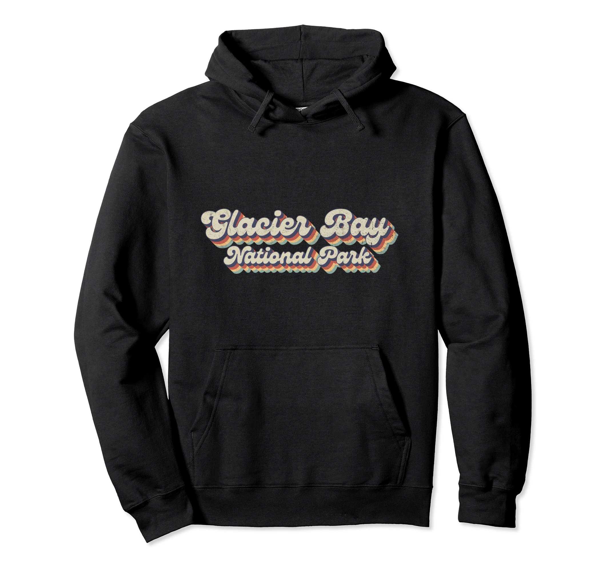 70S 80S Usa National Park Glacier Hoodie - Fun Novelty Design for Adults - T-Shirt, Sweatshirt, Hoodie
