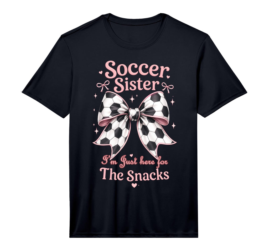 Soccer Sister Here Snacks Soccer Player T-Shirt - Custom Art Print Unisex - T-Shirt, Sweatshirt, Hoodie