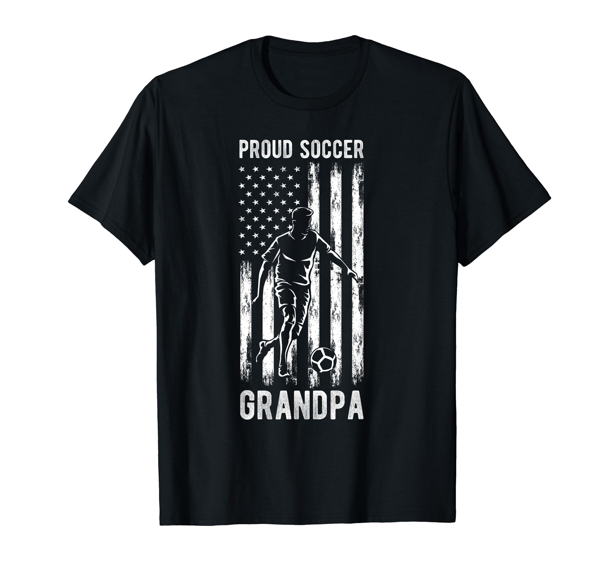 Proud Soccer Grandpa Usa Flag Family T-Shirt - Minimalist Print Unisex - T-Shirt, Sweatshirt, Hoodie