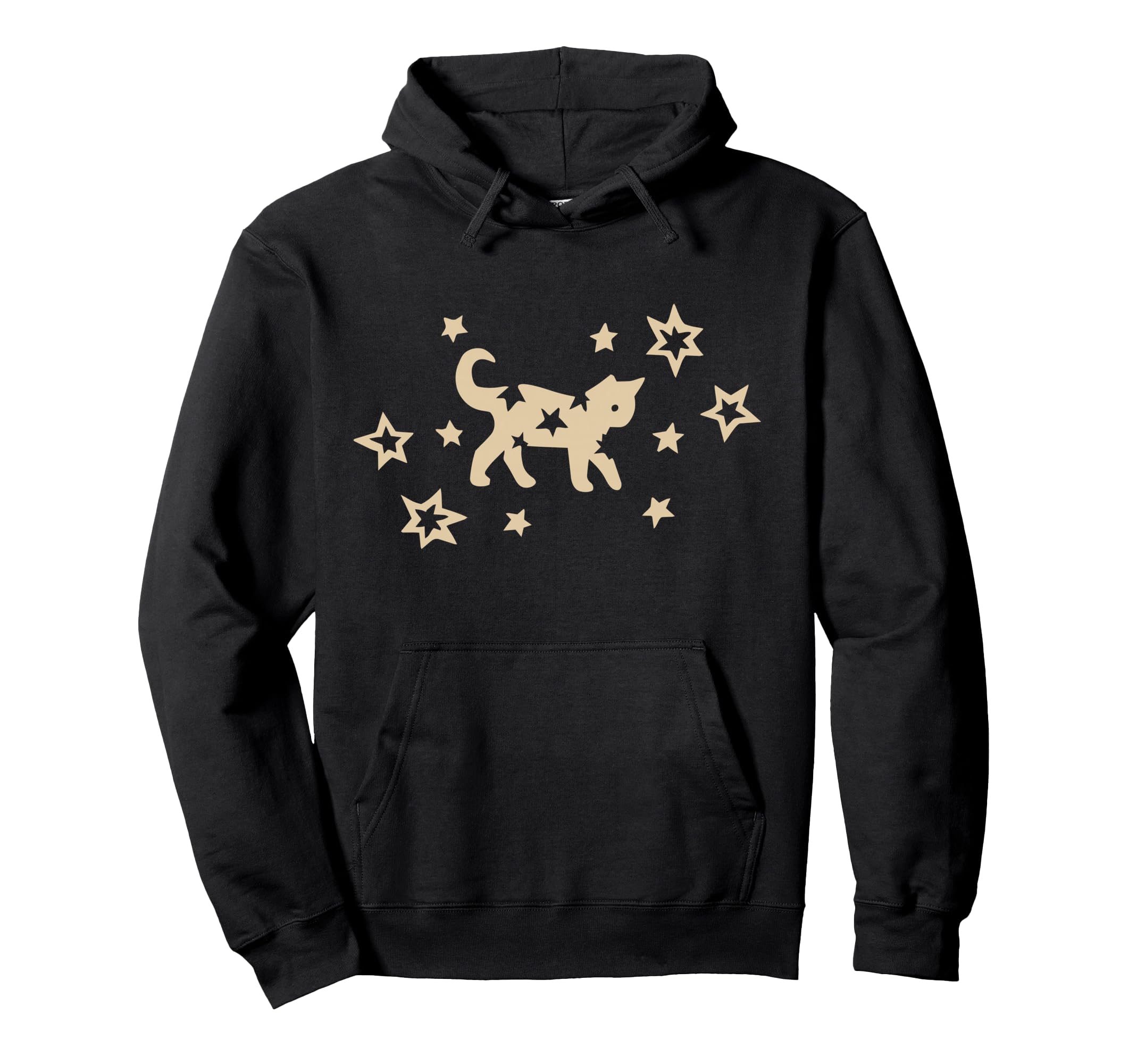 90S Y2K Scary Kitten Cat Grunge Stars Hoodie - Trendy Graphic Men Women - T-Shirt, Sweatshirt, Hoodie