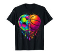 Heart Sports Soccer Basketball Ball T-Shirt - Trendy Graphic Men Women - T-Shirt, Sweatshirt, Hoodie