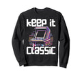 80S Arcade Nostalgia Pixel Art Sweatshirt - Minimalist Print for Adults - T-Shirt, Sweatshirt, Hoodie
