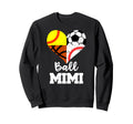 Ball Mimi Soccer Baseball Sweatshirt - Casual Everyday Wear Men Women - T-Shirt, Sweatshirt, Hoodie