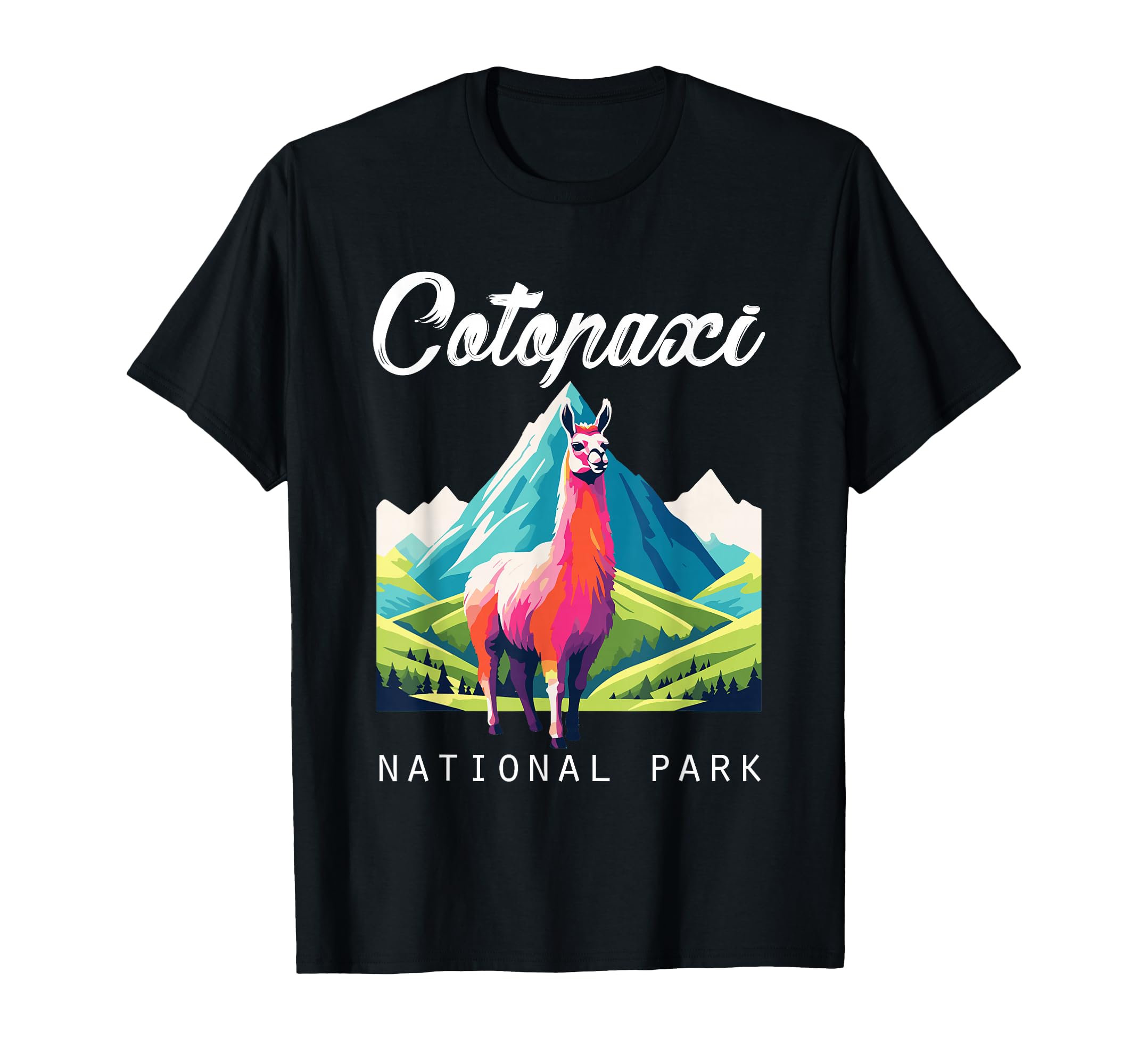 Ecuador Cotopaxi National Park Llama T-Shirt - Unique Graphic Unisex - T-Shirt, Sweatshirt, Hoodie
