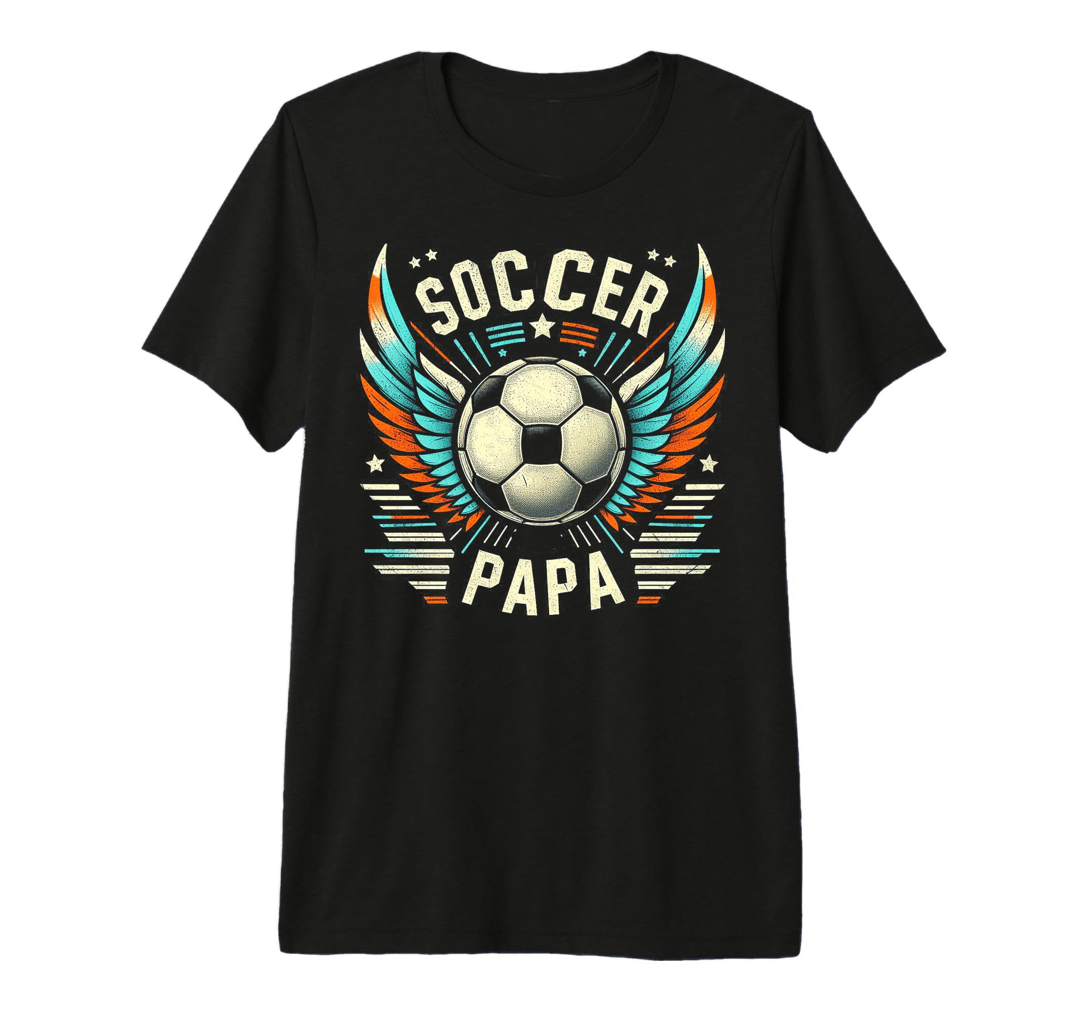Soccer Papa Family Matching Dad T-Shirt - Custom Art Print Men Women - T-Shirt, Sweatshirt, Hoodie