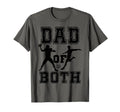 Dad Both Funny Football Soccer Dad T-Shirt - Custom Art Print for Adults - T-Shirt, Sweatshirt, Hoodie