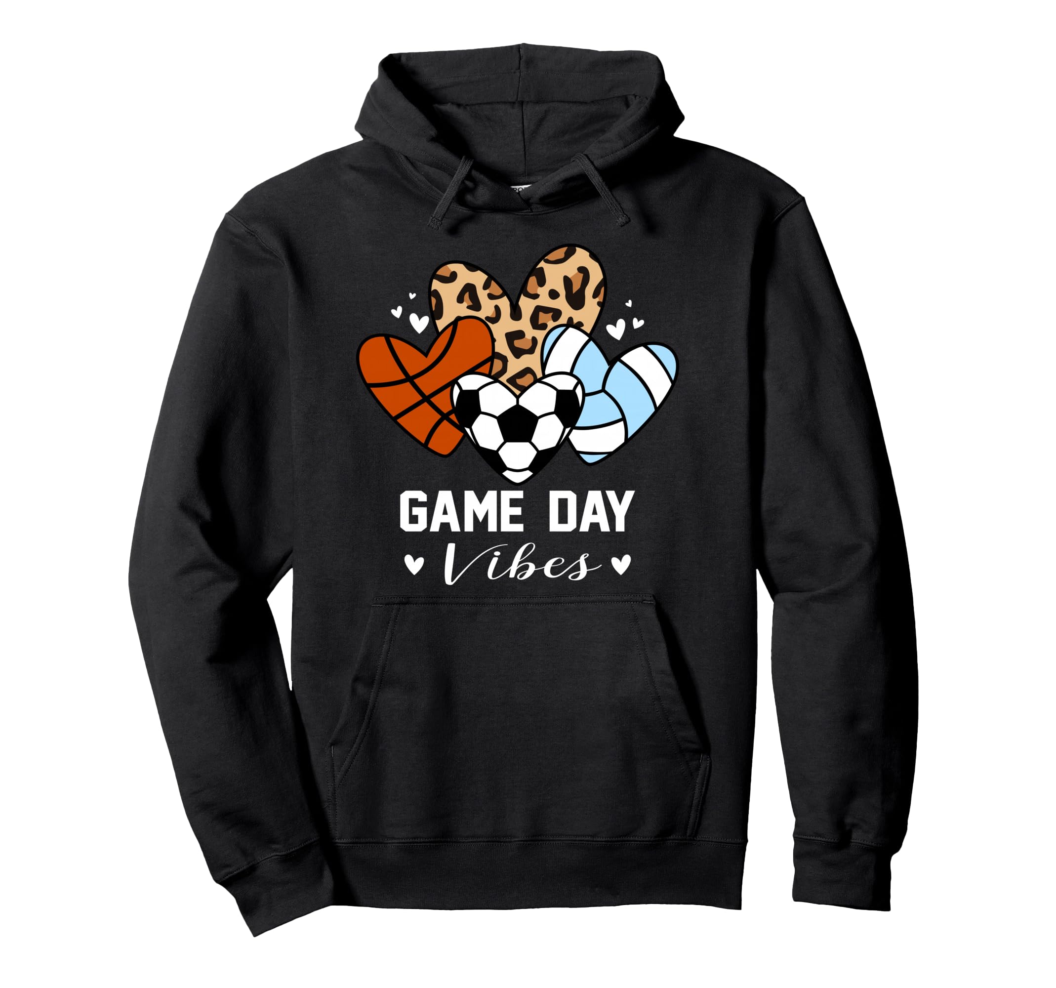 Game Day Vibes Funny Soccer Volleyball Hoodie - Streetwear Style Men Women - T-Shirt, Sweatshirt, Hoodie