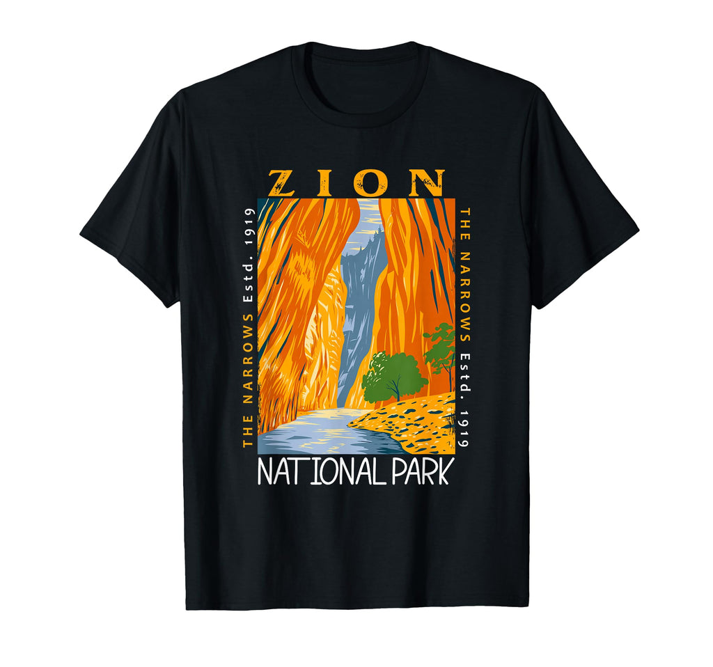 Zion National Park Utah Narrows T-Shirt - Casual Everyday Wear Men Women - T-Shirt, Sweatshirt, Hoodie
