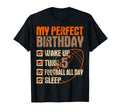 Football 5Th Birthday Player T-Shirt - Aesthetic Graphic for Adults - T-Shirt, Sweatshirt, Hoodie