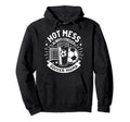 Hot Mess Always Stressed Soccer Mama Funny Hoodie - Novelty Apparel Unisex - T-Shirt, Sweatshirt, Hoodie