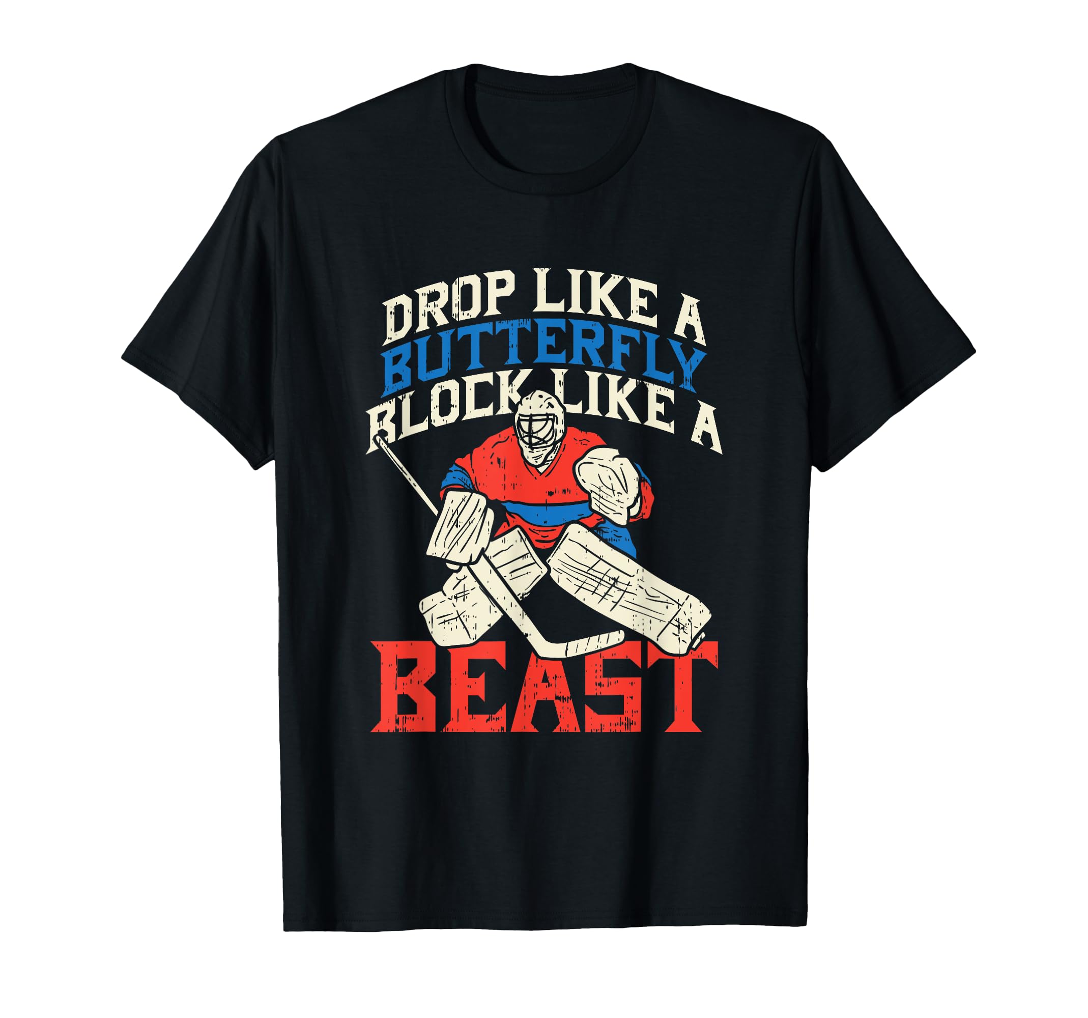 Ice Hockey Goalkeeper Goalie Keeper T-Shirt - Custom Art Print for Adults - T-Shirt, Sweatshirt, Hoodie